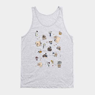 Cozy Fall, Artistic Cottagecore Tank Top